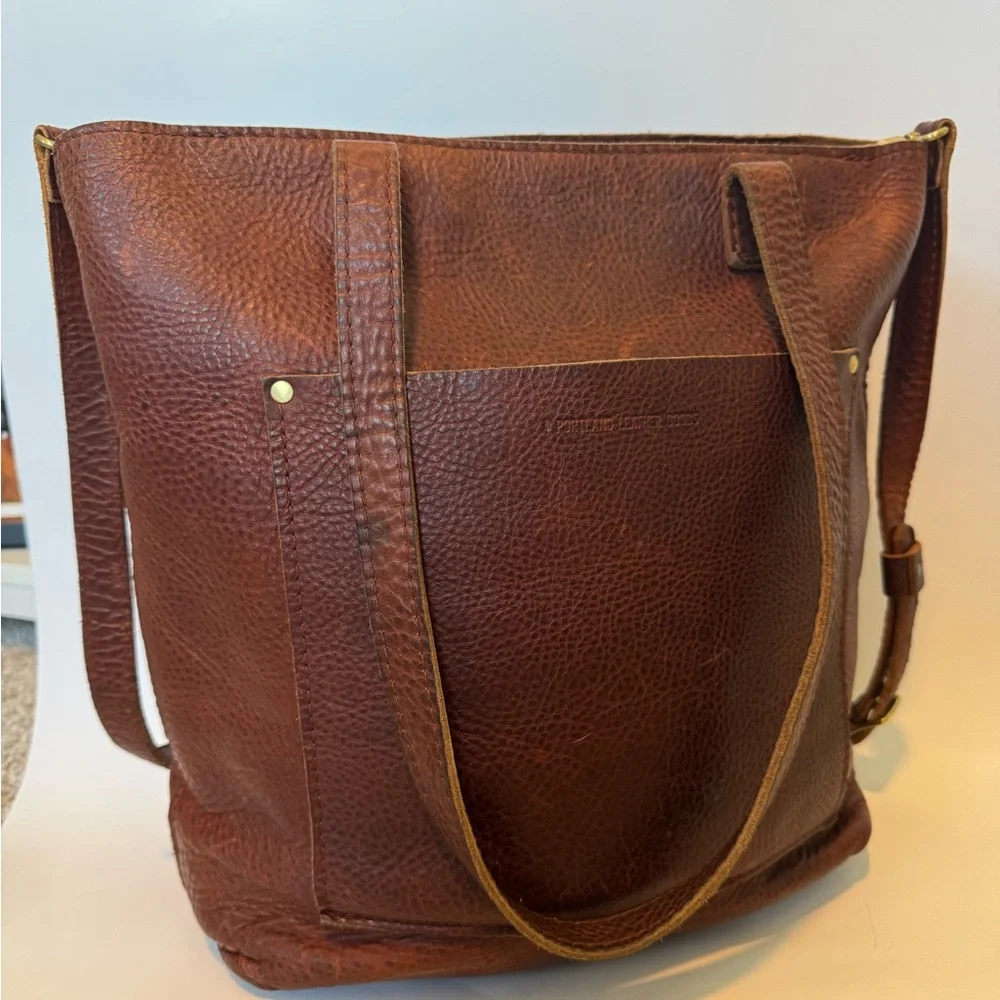 Portland Leather Goods Crossbody Tote (Mini - 12”) - Picture 1 of 13